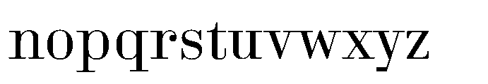 Business Didone Regular Font LOWERCASE