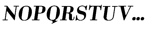 Business Didone Text Bold Italic Font UPPERCASE