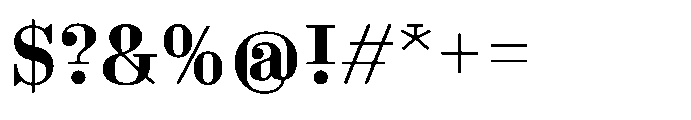 Business Didone Text Bold Font OTHER CHARS