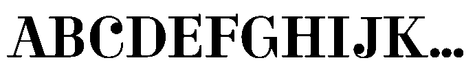 Business Didone Text Bold Font UPPERCASE