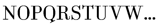 Business Didone Text Book Font UPPERCASE