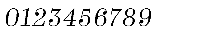 Business Didone Text Light Italic Font OTHER CHARS