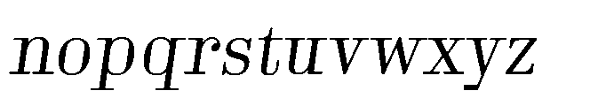 Business Didone Text Light Italic Font LOWERCASE