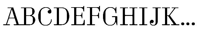 Business Didone Text Light Font UPPERCASE