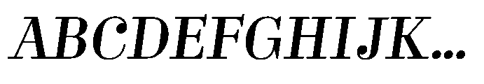 Business Didone Text Medium Italic Font UPPERCASE