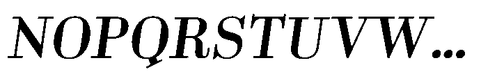Business Didone Text Medium Italic Font UPPERCASE