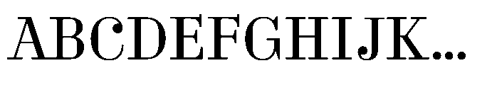 Business Didone Text Regular Font UPPERCASE