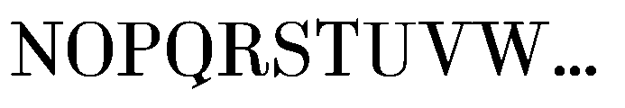 Business Didone Text Regular Font UPPERCASE