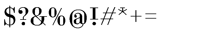 Business Didone Variable Font OTHER CHARS