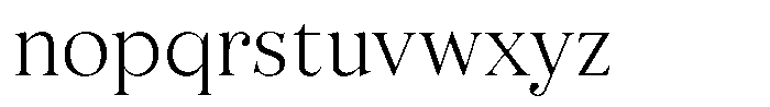 Business Serif Display Light Font LOWERCASE