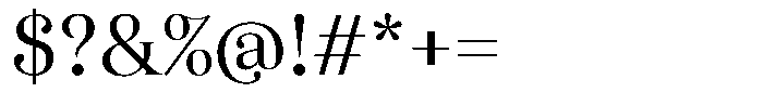 Business Serif Display Regular Font OTHER CHARS