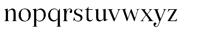 Business Serif Display Regular Font LOWERCASE