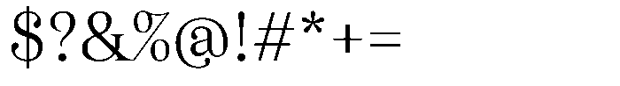 Business Serif Light Font OTHER CHARS