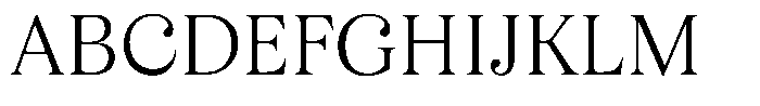 Business Serif Light Font UPPERCASE