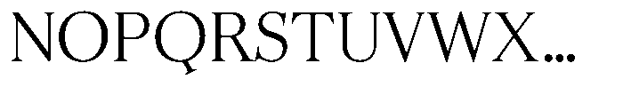 Business Serif Light Font UPPERCASE
