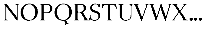 Business Serif Regular Font UPPERCASE