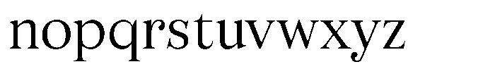 Business Serif Regular Font LOWERCASE