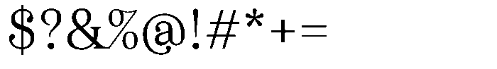 Business Serif Text Light Font OTHER CHARS