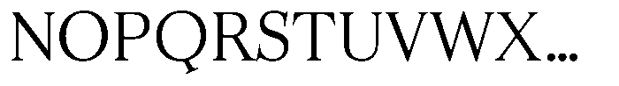Business Serif Text Light Font UPPERCASE