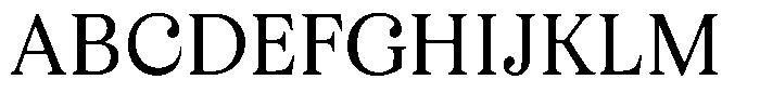 Business Serif Text Regular Font UPPERCASE