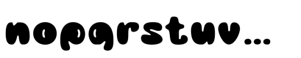 Busky Blur Regular Font LOWERCASE