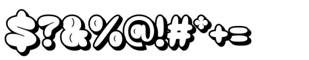 Busky Extrude Right Font OTHER CHARS