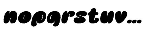 Busky Rough Italic Font LOWERCASE