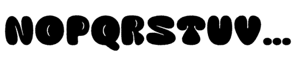 Busky Rough Font UPPERCASE