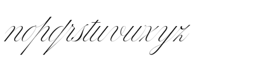 Bustra Script Pro Regular Font LOWERCASE