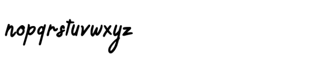 Busy Hand Regular Font LOWERCASE