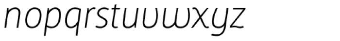 Butan Light Italic Font LOWERCASE