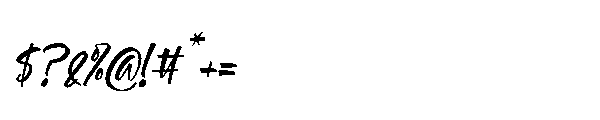 Butany Smooth Italic Font OTHER CHARS