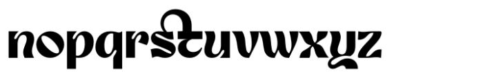 Buthick Font LOWERCASE