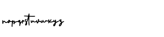 Butlove Regular Font LOWERCASE