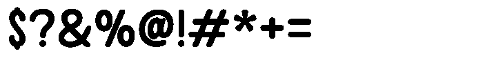 Butter Humble Font OTHER CHARS