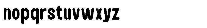 Butter Humble Font LOWERCASE