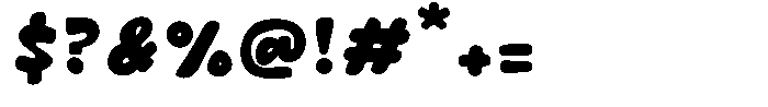 Butter Toast Font OTHER CHARS