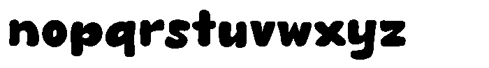Butter Toast Font LOWERCASE
