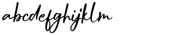 Buttercell Script Rough Font LOWERCASE