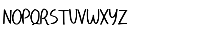 Butterfly Handwriting Font UPPERCASE