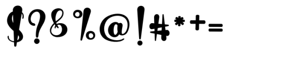 Butterfly Script Font OTHER CHARS