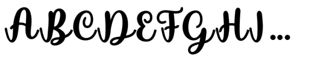 Butterfly Script Font UPPERCASE