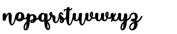 Butterfly Script Font LOWERCASE