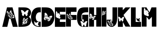 Butterfly Season Font UPPERCASE