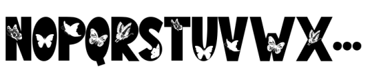 Butterfly Season Font UPPERCASE