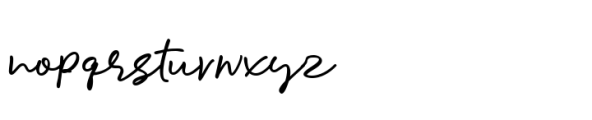 Butterfly Serenade Font LOWERCASE