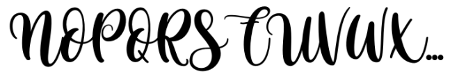 Butterfly Font UPPERCASE