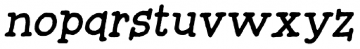 Butterzone Italic Font LOWERCASE