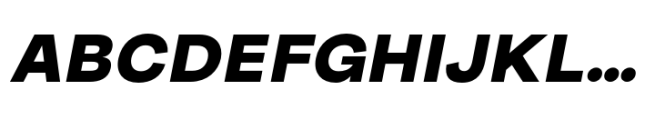 Buvera Extra Bold Italic Font