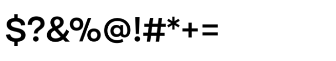 Buvera Medium Font OTHER CHARS
